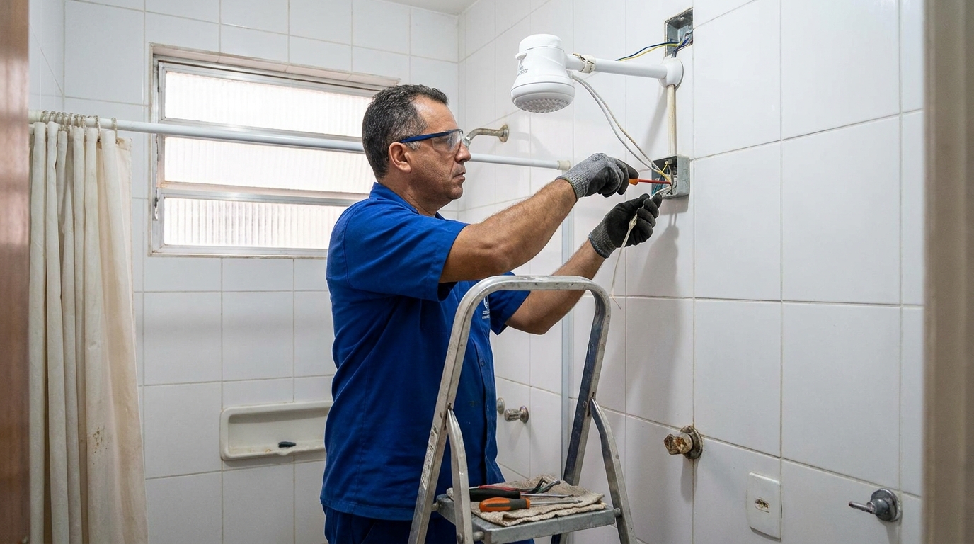 Instalacao de chuveiro eletrico em Porto Alegre‑RS