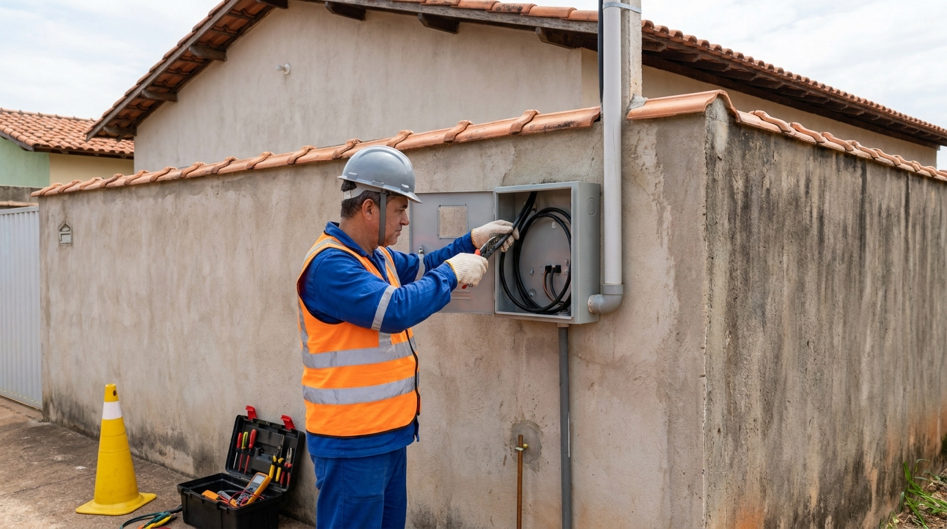 Instalacao de padrao de energia profissional em Porto Alegre‑RS