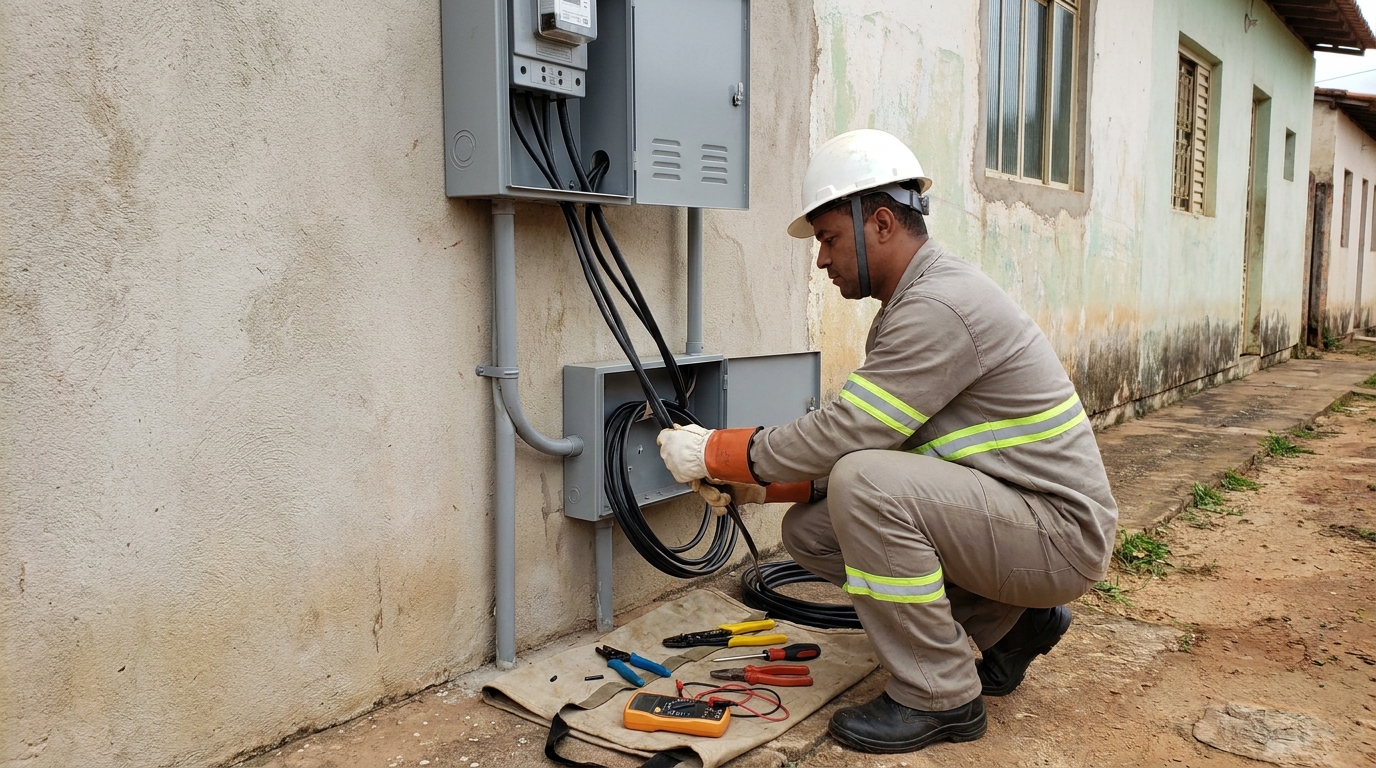 Troca de padrao de energia em Porto Alegre‑RS